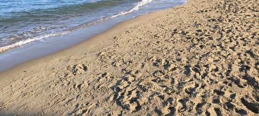 Sandy beach in Thailand. wave