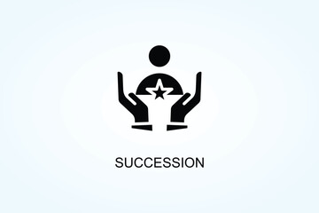 Succession Vector  Or Logo Sign Symbol Illustration
