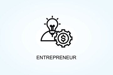 Entrepreneur Vector  Or Logo Sign Symbol Illustration