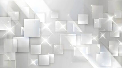 Abstract Geometric Cube Shapes with Gradient Lighting