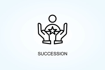 Succession Vector  Or Logo Sign Symbol Illustration