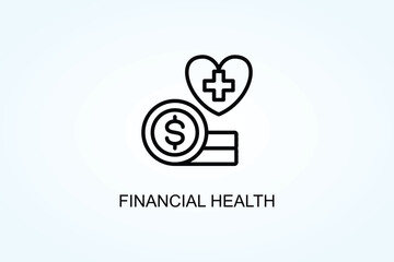 Financial Health Vector  Or Logo Sign Symbol Illustration