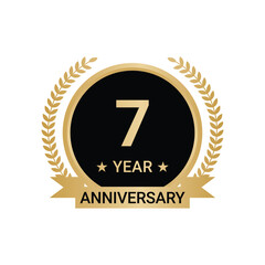 7 Year Anniversary Vector, 7 Year Anniversary Logo