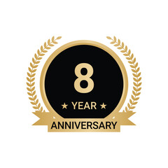 8 Year Anniversary Vector, 8 Year Anniversary Logo