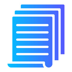 paperwork gradient icon