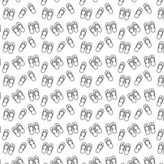 Background with summer flip flops