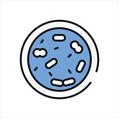 Bacteria vector icon