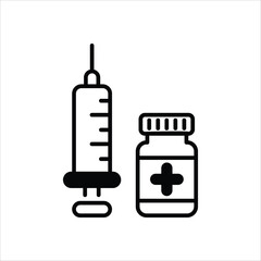 Vaccination vector icon