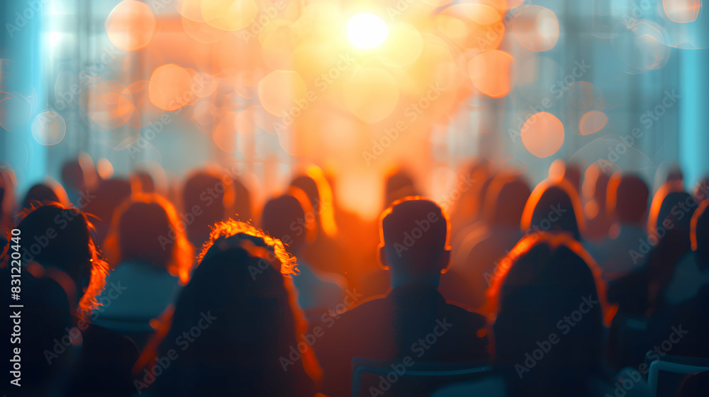 Aufkleber professional growth: photo realistic image of workshop attendees in high resolution with glossy back