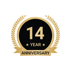 14 Year Anniversary Vector, 14 Year Anniversary Logo