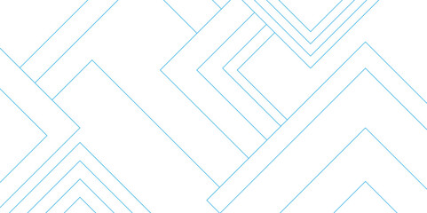 Abstract white Blue vector futuristic architecture with digital geometric with blueprint concept. Digital geometric connection blue lines with squares. 