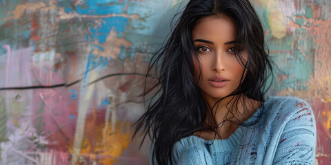 Fototapeta premium young beautiful Indian woman
