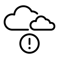 inclement weather line icon