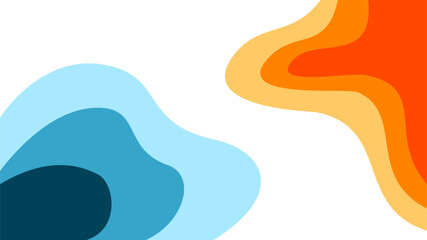 Abstract wavy Background. blue and orange background. abstract blue color wallpaper for desktop. Abstract curvy orange background.