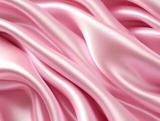 Obraz premium Construct a fabric texture resembling shiny satin in a soft, pastel pink, ideal for feminine designs