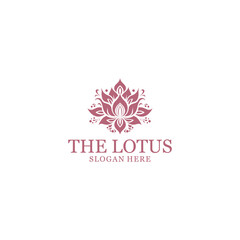 The lotus, spa and beauty logo vector illustration