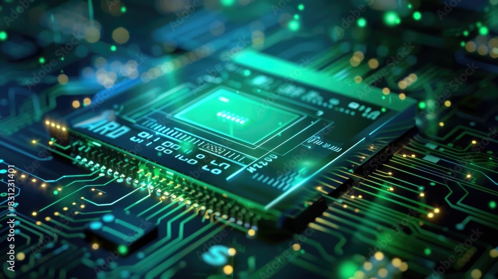 Poster secure digital payment encryption technology highlighted on electronic device a depicting the cuttin