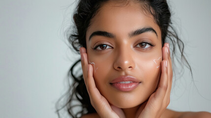 Naklejka premium young beautiful Indian woman
