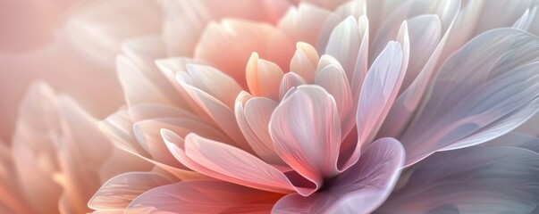 Abstract floral background with soft pastel colors and delicate petal textures