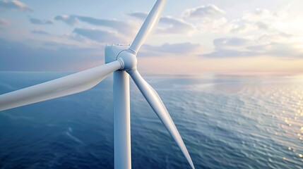 A wind turbine is a tall structure that uses the power of the wind to generate electricity.