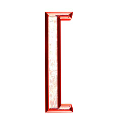Ice 3d symbol in a red frame