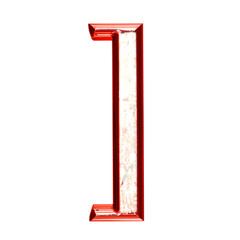 Ice 3d symbol in a red frame