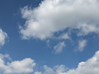 Large Whiite Clouds in the Sky as Background