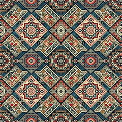 Repeating floral design for fabric, wallpaper, or other surfaces	
