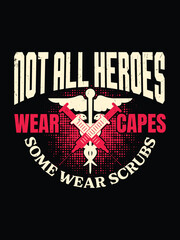 Nurse Typography T-shirt Design