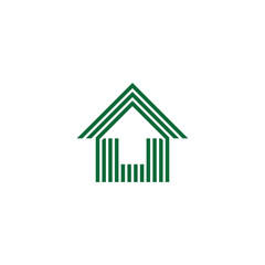 home arrows up atripes negative space logo vector