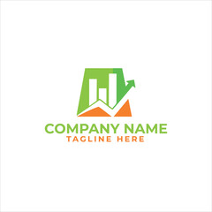 Fototapeta premium financial accounting stock chart analysis. In modern template vector 