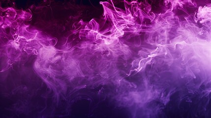 Fototapeta premium Smoke texture with neon purple color in vector art style, creating an ethereal and futuristic effect