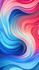 Obraz premium Abstract Image, Swirling, Colorful Waves in Vibrant Hues, Wallpaper, Background, Cell Phone and Smartphone Case, Computer Screen, Cellphone and Smartphone Screen, 9:16 Format - PNG