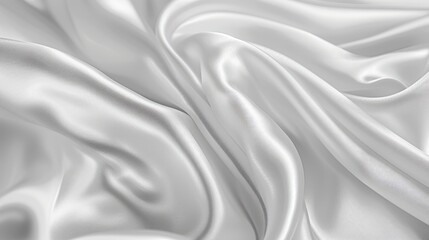 Obraz premium Elegant gray wave wallpaper featuring smooth, flowing lines and a minimalist design, perfect for a contemporary look