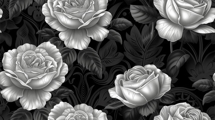 3d illustration with coloring flowers. Abstract fashion element. Modern pattern.