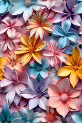 Watercolor flower pattern. Floral print.