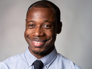 portrait of a black man, afro american guy smiling, beauty of happy man