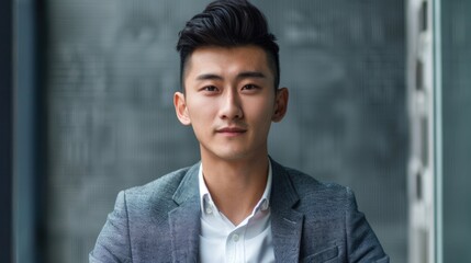 Close up Image of Young Entrepreneur in Beijing - Powered by Adobe