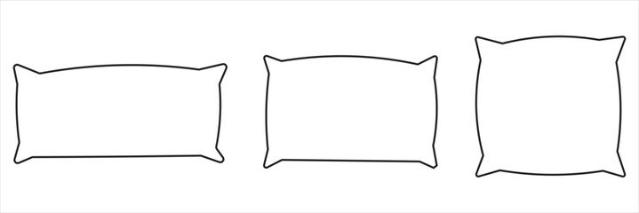 Obraz premium Pillow icon vector. Pillow sign and symbol. eps10
