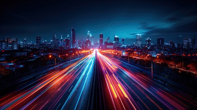 Citywide electric vehicle speedometer data processing Traveling by electric car around the world and the concept of data processing to create digital images.