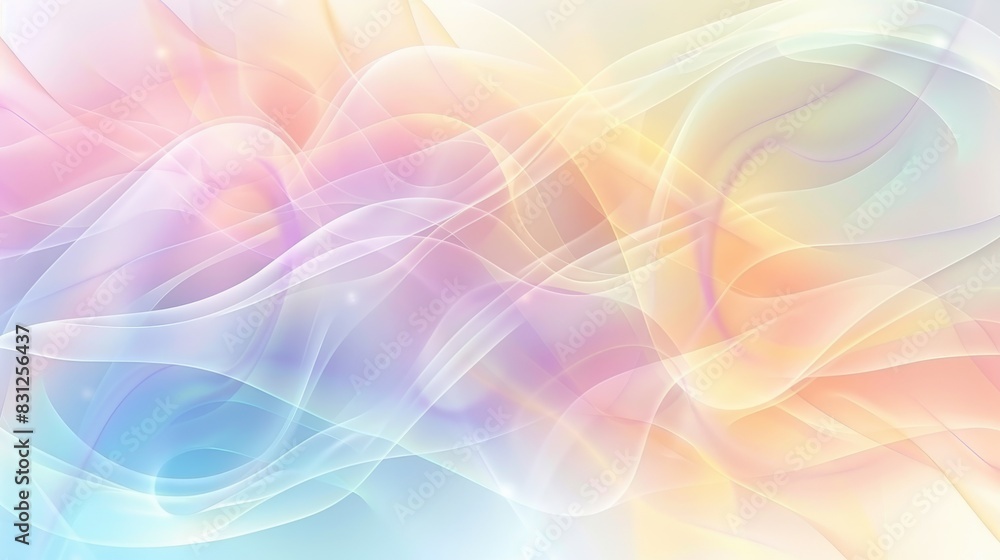 Poster blurry pastel-colored vector background with soft transitions, ideal for a serene and elegant abstra