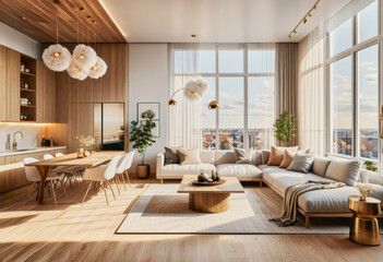 modern apartment room design idea