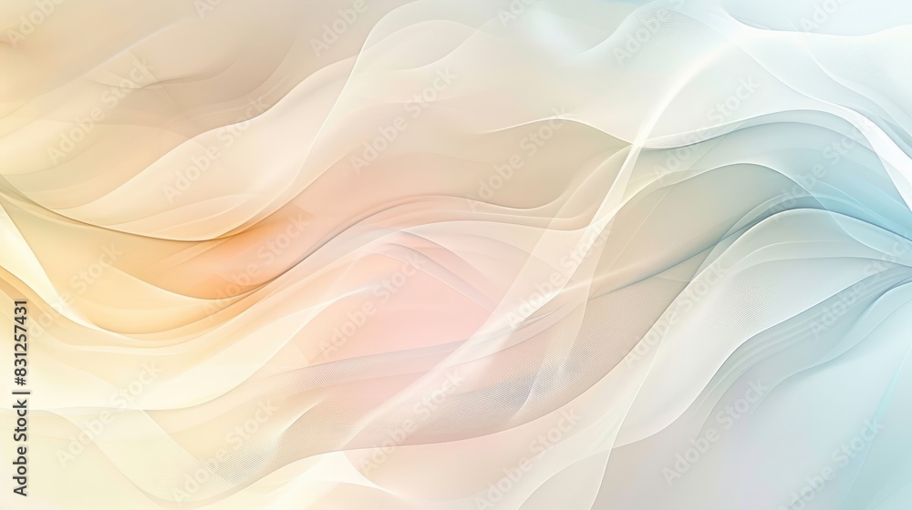 Poster blurry pastel-colored vector background with soft transitions, ideal for a serene and elegant abstra
