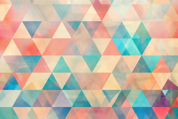 Obraz premium Vibrant Kaleidoscope of Triangular Delights