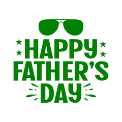 Happy Father’s Day typography design on plain white transparent isolated background for sign, card, shirt, hoodie, sweatshirt, apparel, tag, mug, icon, poster or badge