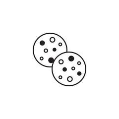 Cookies icon design with white background stock illustration