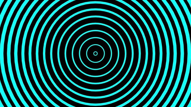 4k blue black seamless looped animated background. 3d circle rings minimal animation for presentation, event, party text backdrop. Endless pure transition. Blank frame