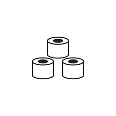 Sushi icon design with white background stock illustration