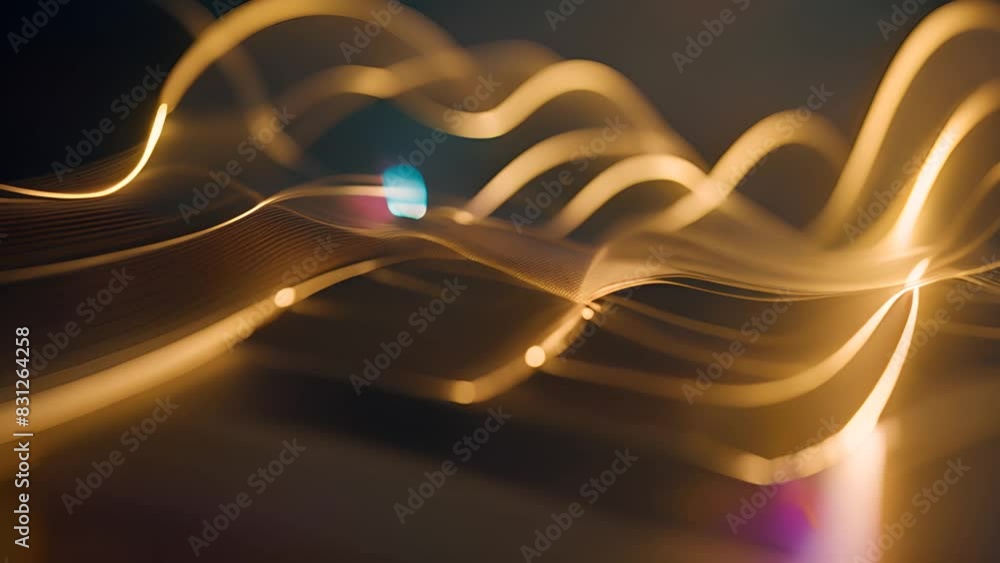 Aufkleber blurry wave of light generative ai