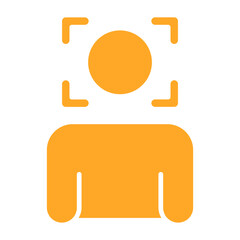 Obraz premium Face Scan Icon